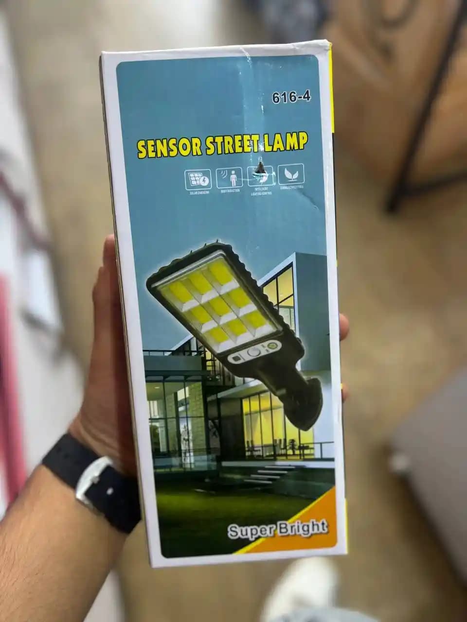 چراغ خیابانی خورشیدی سنسوردار JY-616-4 — تصویر ۴
