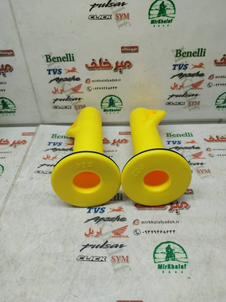 ابر لاستیک سر دسته اسپرت مدل protaper زرد طلایی جفتی (هلال دار) — تصویر ۲