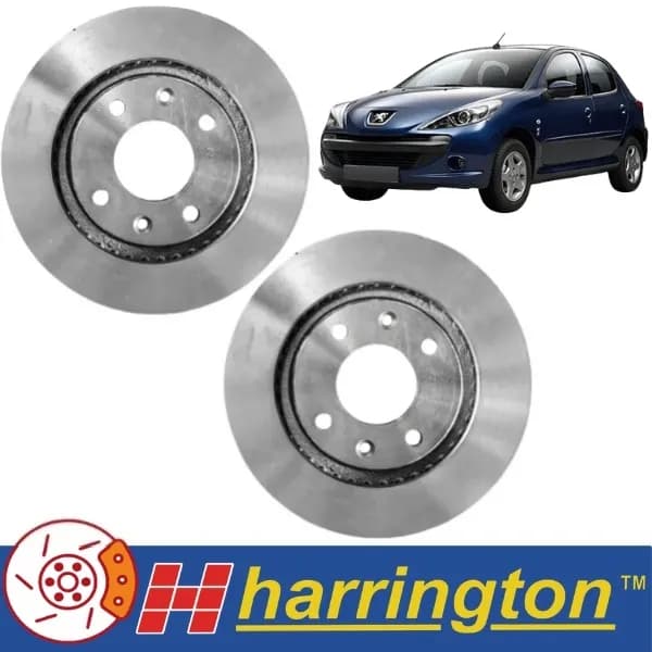 دیسک چرخ ترمز جلو پژو 207 هرینگتون (2عددی)