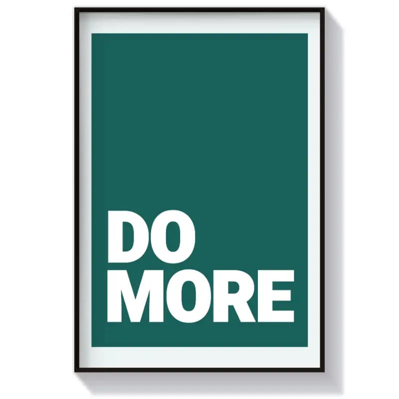 تابلو تایپوگرافی طرح Do More — تصویر ۳