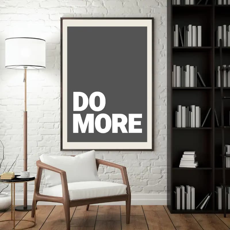 تابلو تایپوگرافی طرح Do More — تصویر ۲