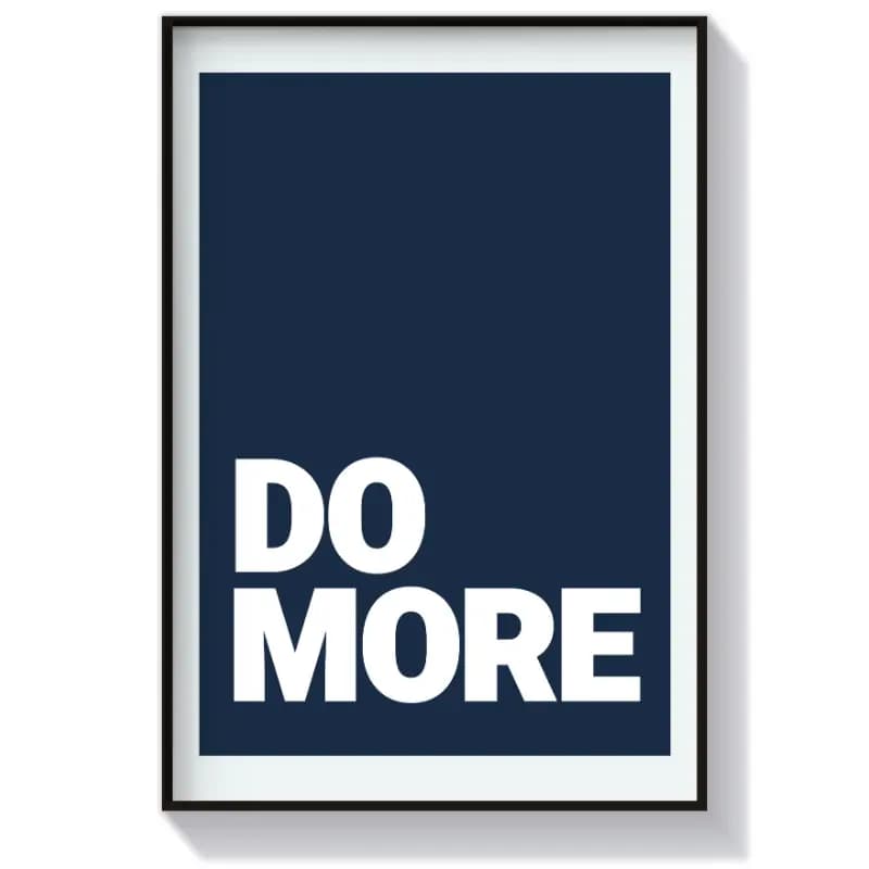 تابلو تایپوگرافی طرح Do More