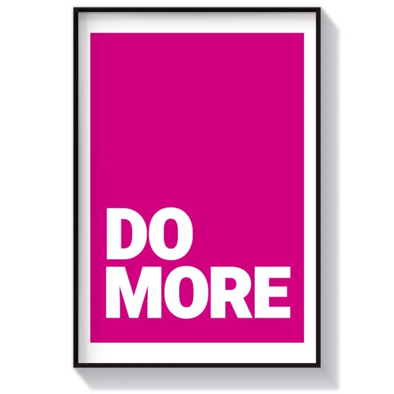 تابلو تایپوگرافی طرح Do More — تصویر ۴