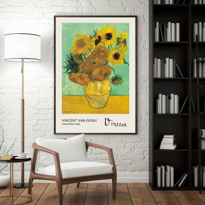 تابلو نقاشی Sunflowers اثر ون گوگ — تصویر ۲