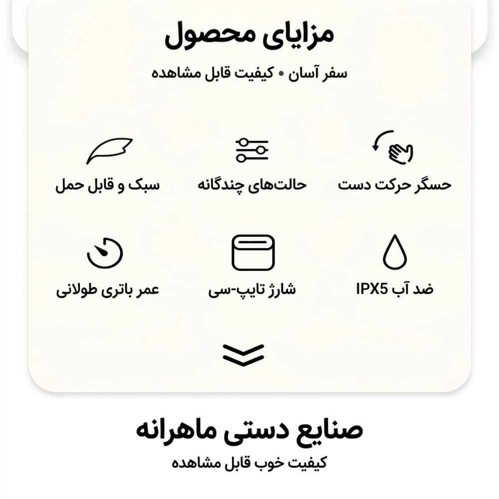 هدلامپ سنسوردار بلک داگ مدل ZM010، چراغ پیشانی کمپینگ و کوهنوردی ضدآب IPX5 با ۶ حالت نوری — تصویر ۵