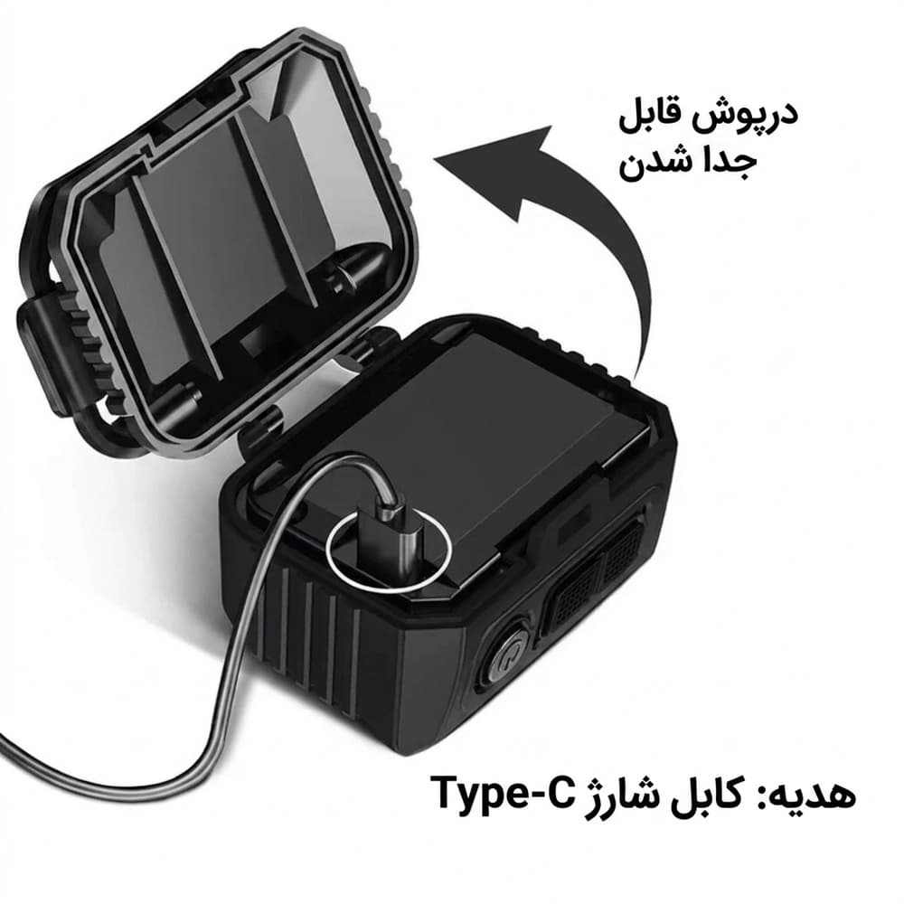 هدلامپ سنسوردار بلک داگ مدل ZM010، چراغ پیشانی کمپینگ و کوهنوردی ضدآب IPX5 با ۶ حالت نوری — تصویر ۷