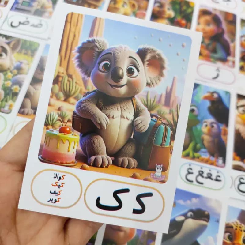حروف الفبا حرف ک (10عددی)