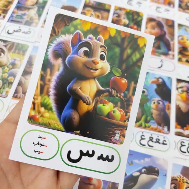 حروف الفبا حرف س (10عددی)