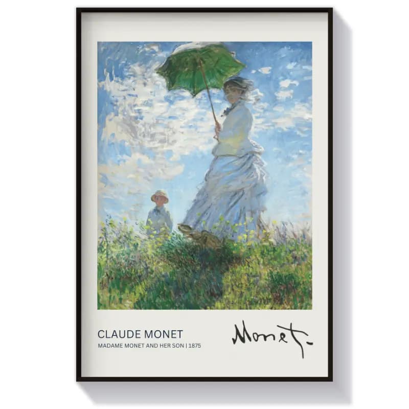 تابلو دکوراتیو مادام مونه اثر کلود مونه (Monet)