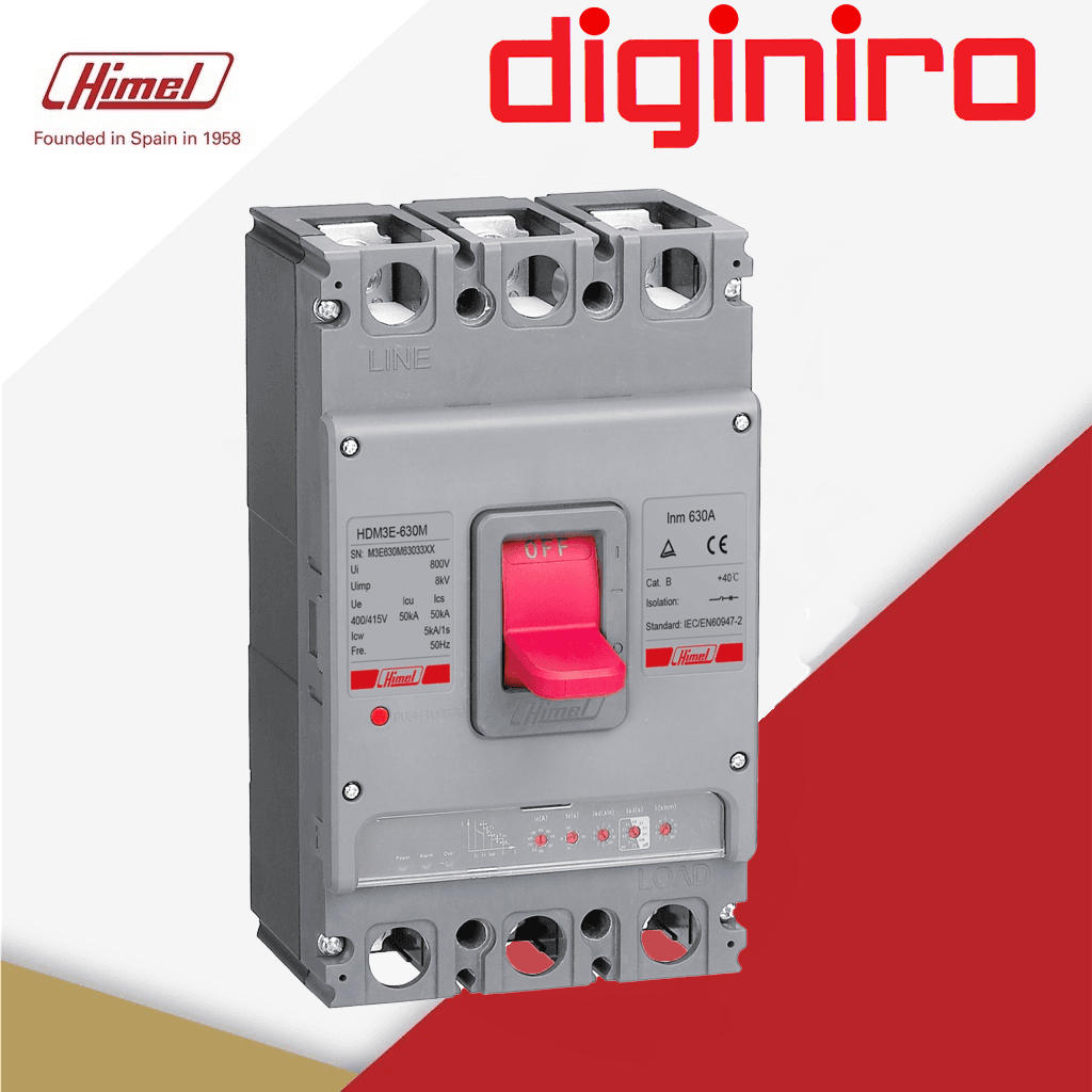 کلید اتوماتیک 250 آمپر سه پل غیر قابل تنظیم هیمل مدل : HDM3250S25033XX