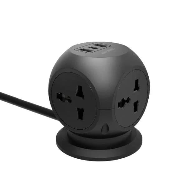 چندراهی برق گرین لاین مدل Green Lion Multi-Port Desk Universal Socket – Black