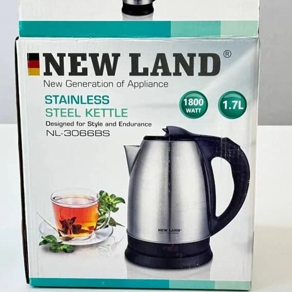 کتری برقی استیل نیولند NL3066BS آلمانی با گارانتی 2 ساله — تصویر ۶