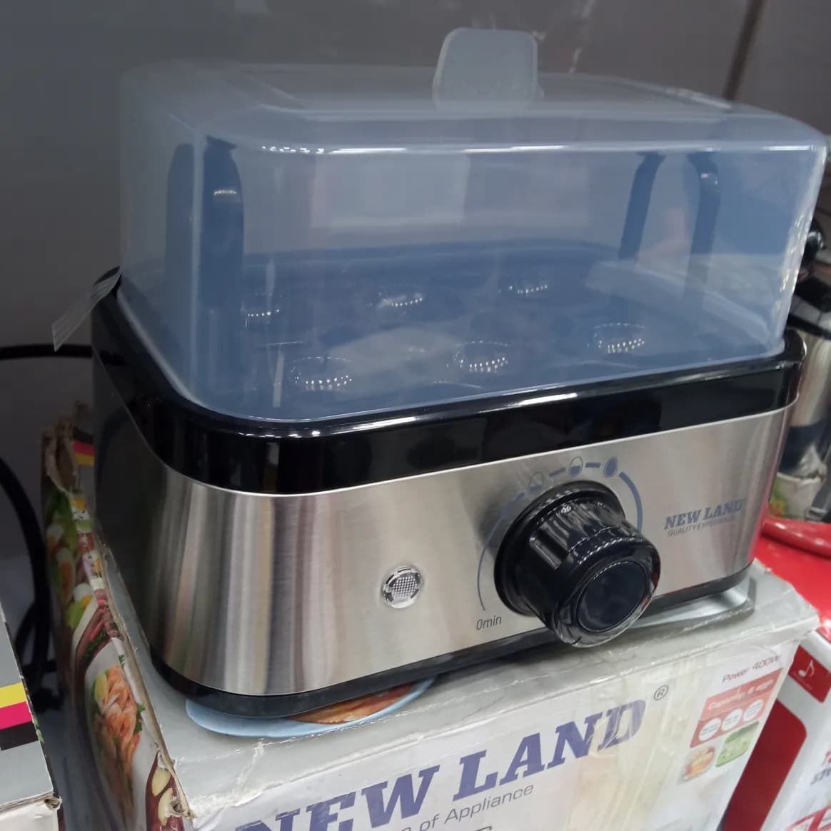 تخم مرغ آبپزکن 6تایی نیولند nl2962bs آلمانی با گارانتی 2 ساله — تصویر ۴