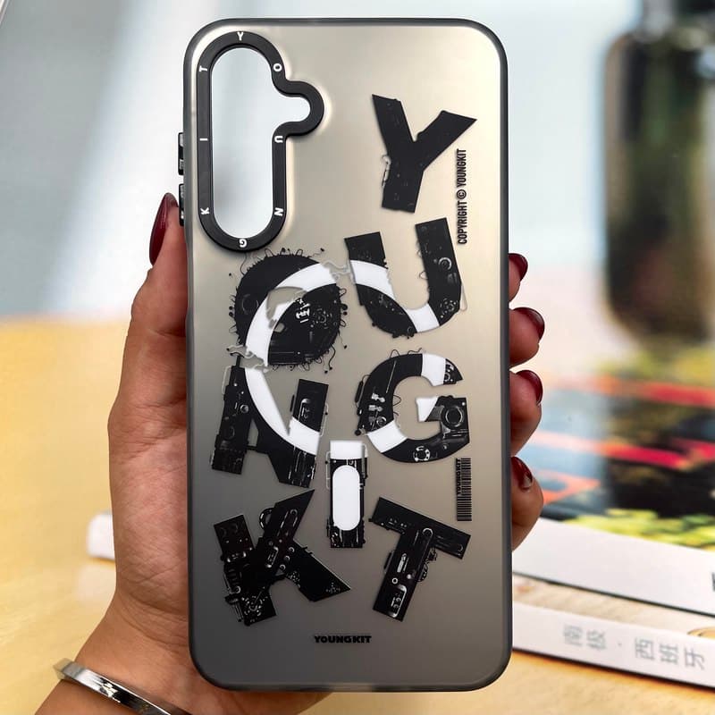 قاب گوشی Galaxy A16 سامسونگ یانگ کیت طرح مگ سیف MAgsafe لنز برجسته کرومی کد 496122
