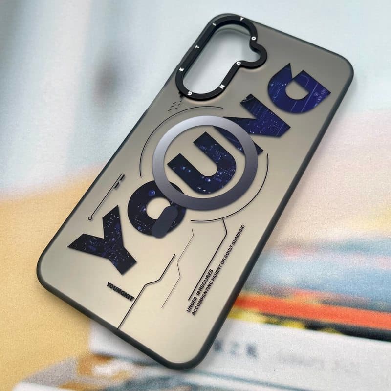 قاب گوشی Galaxy A17 سامسونگ یانگ کیت طرح مگ سیف MAgsafe لنز برجسته کرومی کد 981055 — تصویر ۲