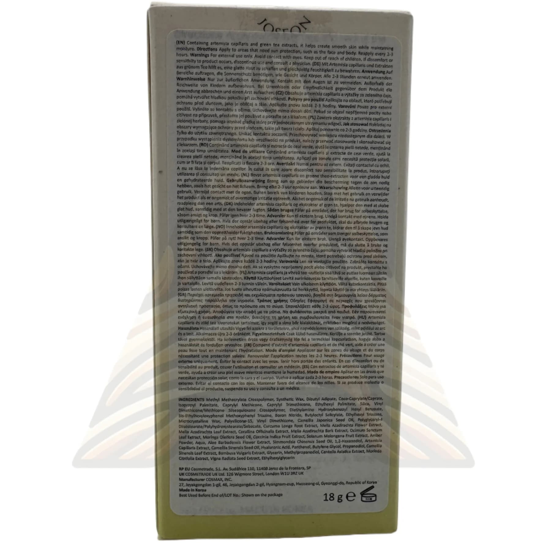ضد آفتاب استیکی بیوتی آف جوسان اصل 18 گرمی — تصویر ۴