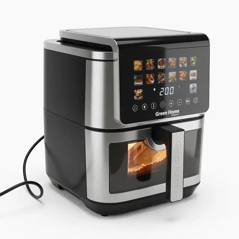 سرخ‌کن بدون روغن ۱۲ لیتری گرین هوم مدل GH-2025 A + اشانتیون