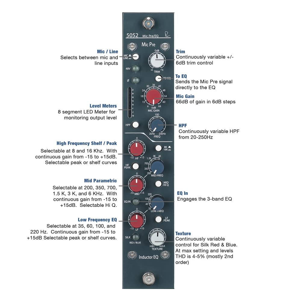 پری امپ و اکولایزر Rupert Neve Shelford 5052 — تصویر ۶