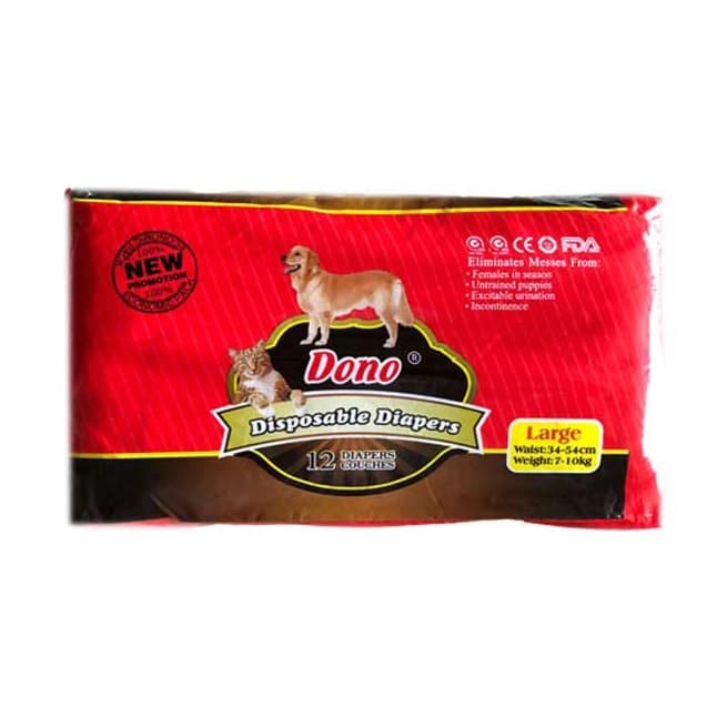 پوشک سگ و گربه ماده 12Diapers Dono Large
