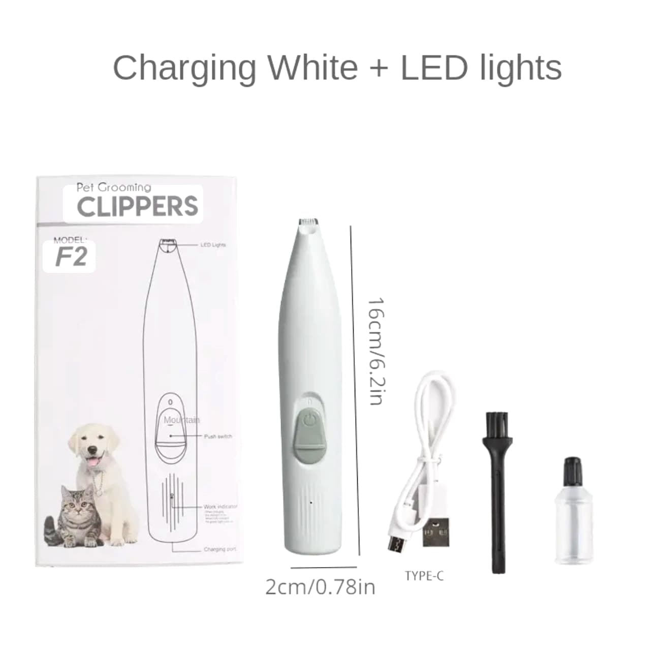 ماشین اصلاح پنجه سگ و گربه Pet Grooming Clippers F2