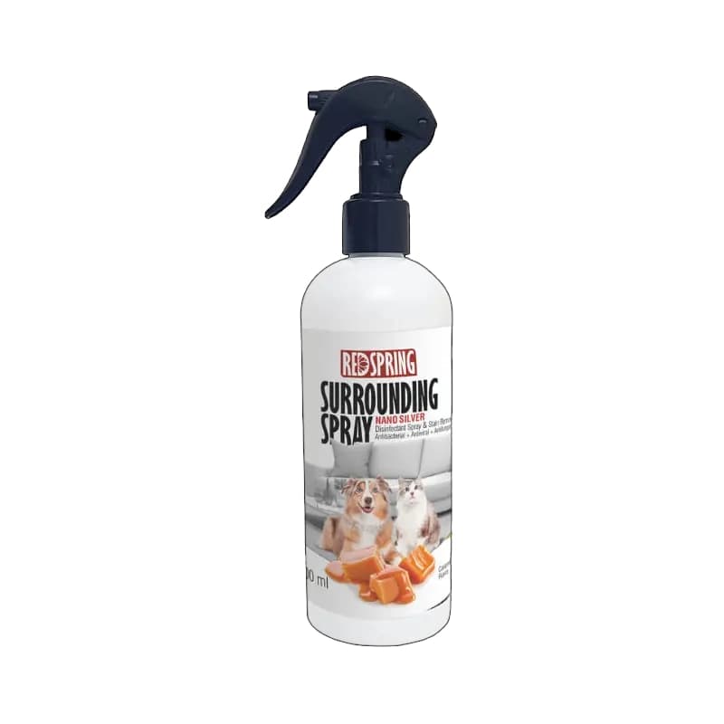 اسپری ضدعفونی کننده محیط رد اسپرینگ رایحه کارامل Red Spring حجم 500 میل