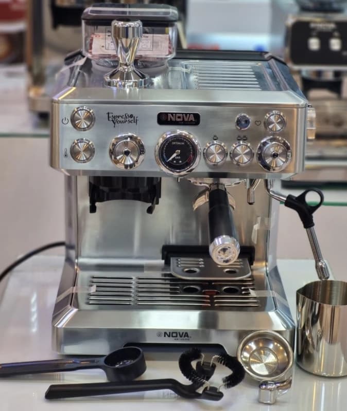 اسپرسوساز نوا مدل Nova NCM-165EXPGR نیمه صنعتی 2500 وات 2.7 لیتر — تصویر ۸