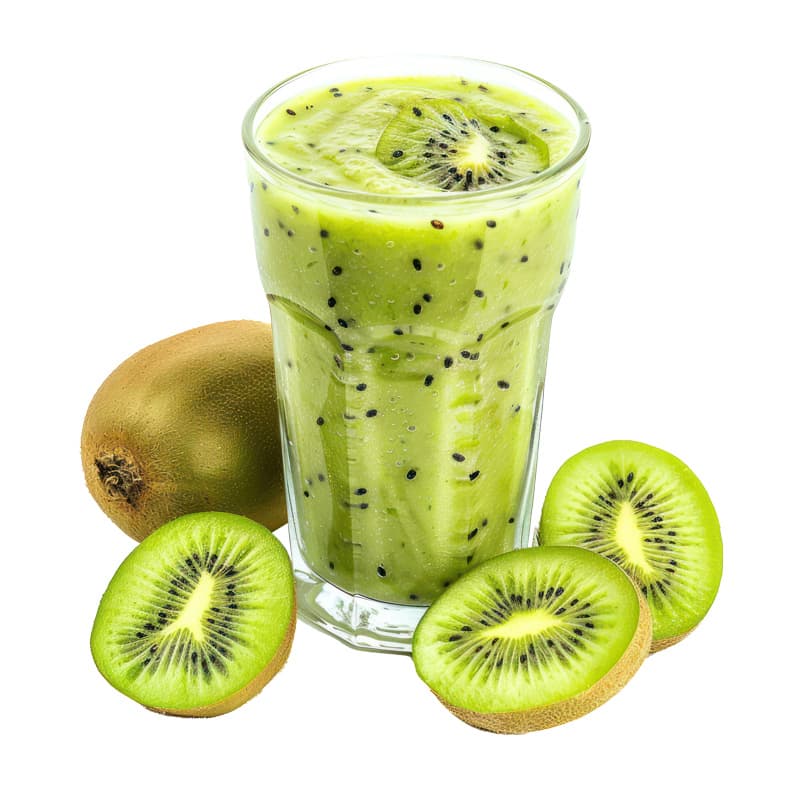 طرح لیوان آب میوه کیوی