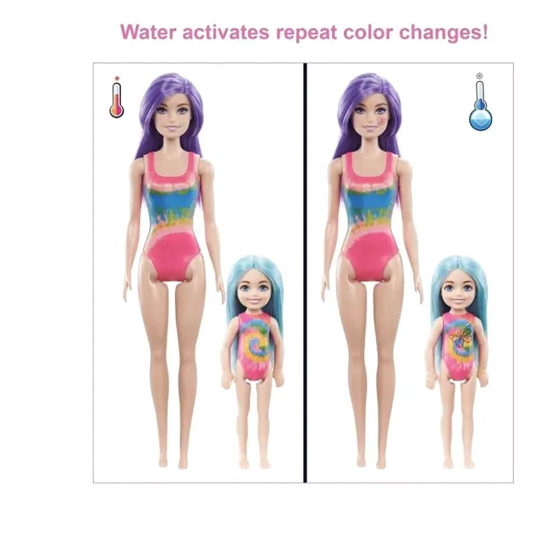 باربی و چلسی مدل color reveal به همراه 50 سورپرایز — تصویر ۵