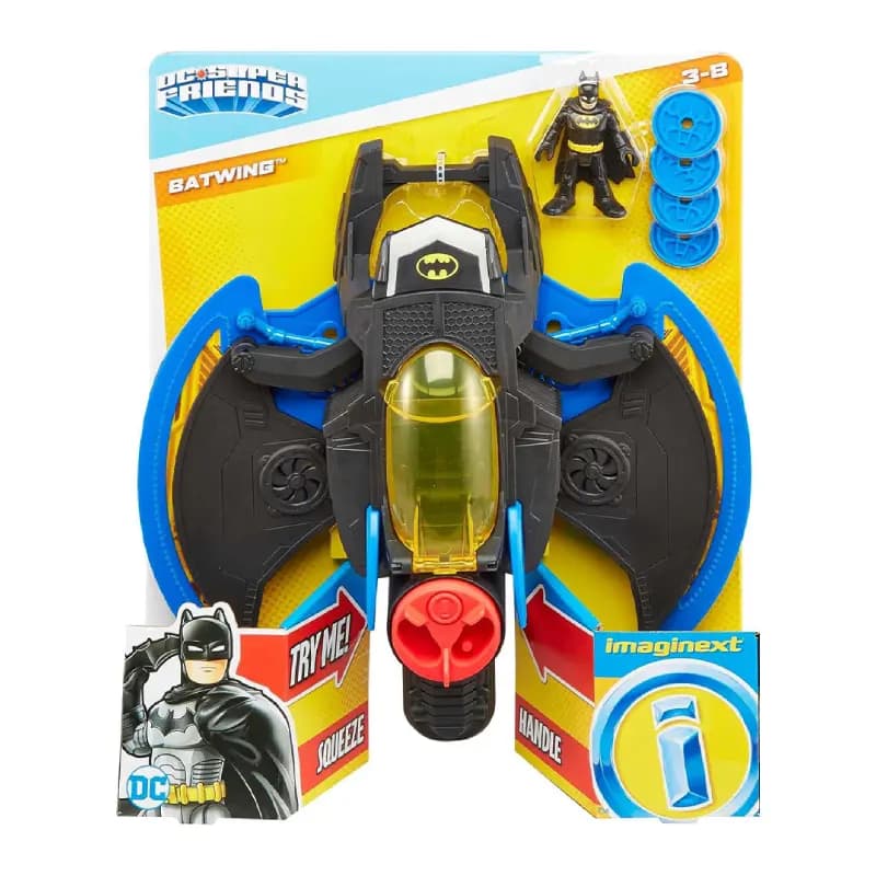 بت‌وینگ به همراه فیگور بتمن برند Fisher Price