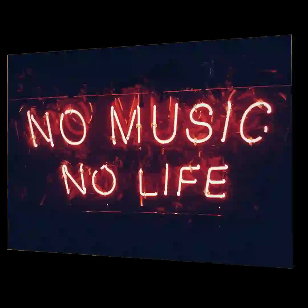 تابلو شاسی NO MUSIC NO LIFE مدل AL1
