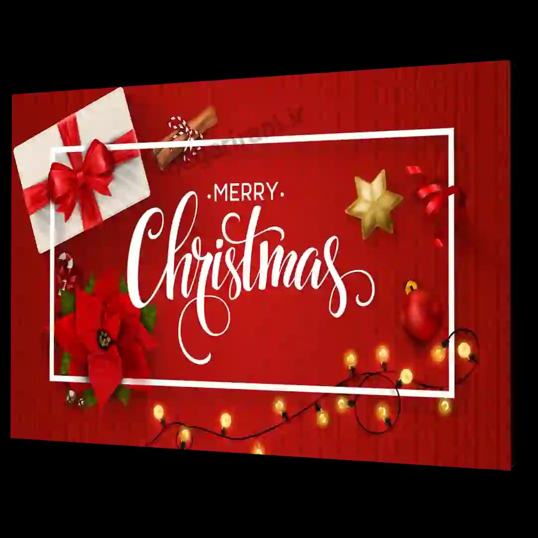 تابلو شاسی Merry christmas مدل AK14