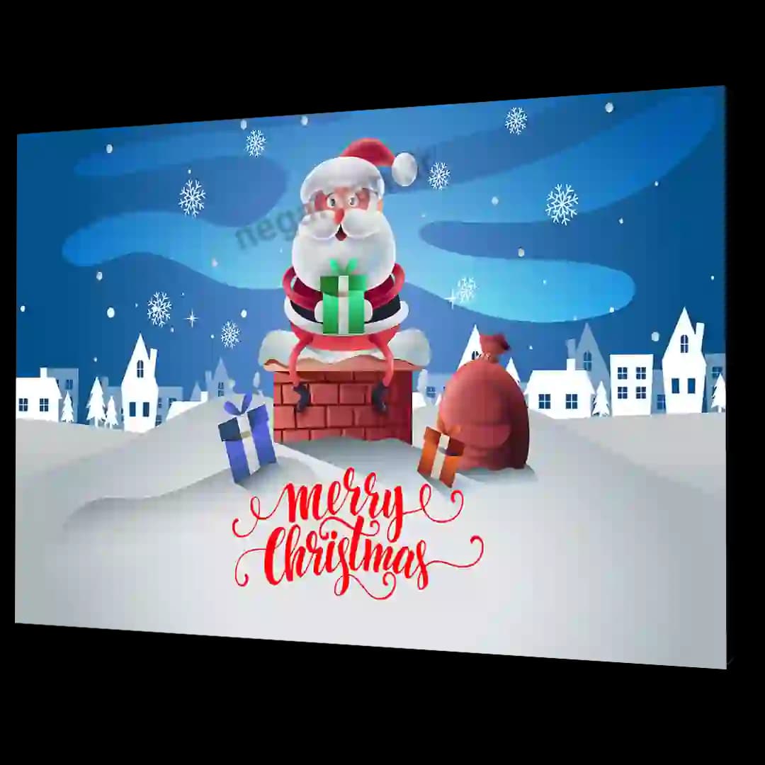 تابلو شاسی merry Christmas مدل AK12