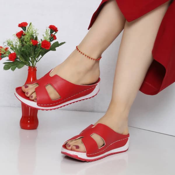 صندل طبی زنانه شهرام طب کد 1021 قرمز