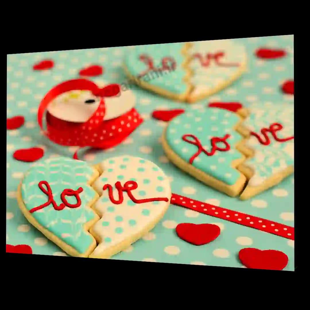 تابلو شاسی شیرینی قلبی مدل AH11