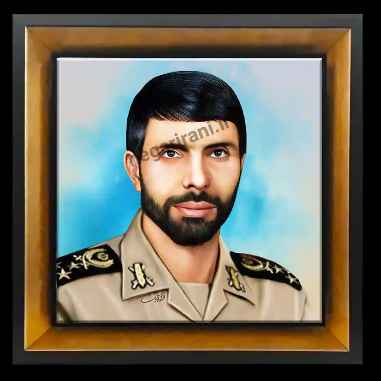 تابلو کاشی شهید صیاد شیرازی مدل 2Z16