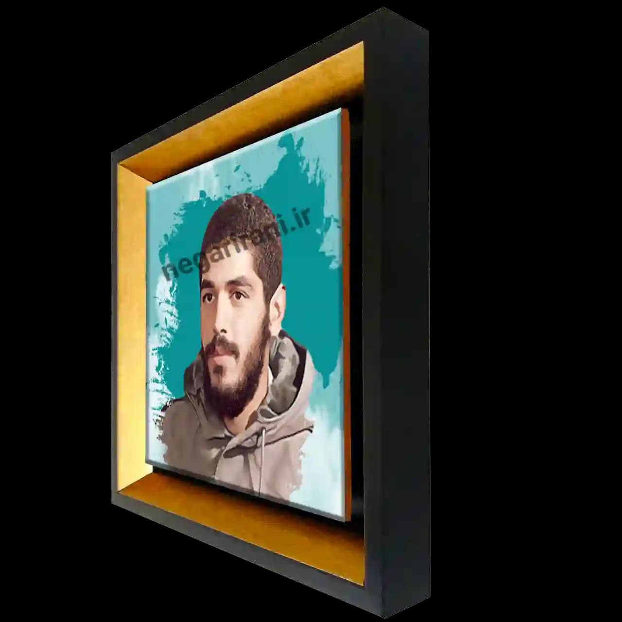 تابلو کاشی شهید ابراهیم هادی مدل 2Z13 — تصویر ۲
