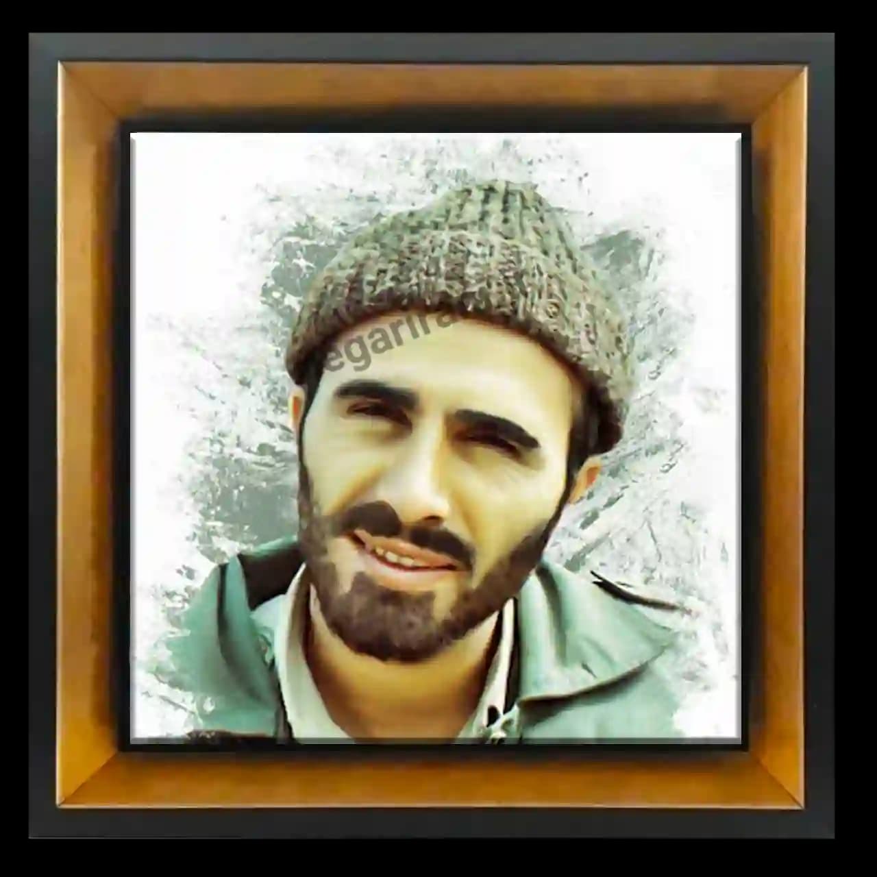 تابلو کاشی شهید حسین فرازی مدل 2Z2