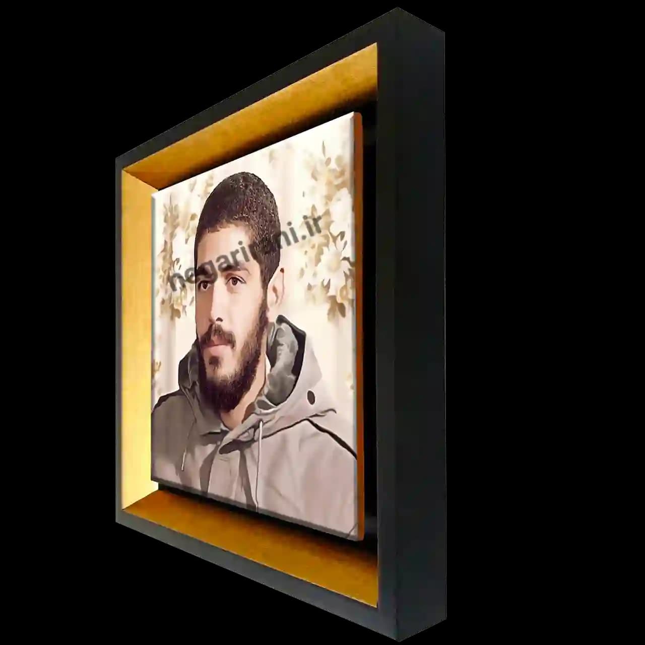 تابلو کاشی شهید ابراهیم هادی مدل 2Z1 — تصویر ۲