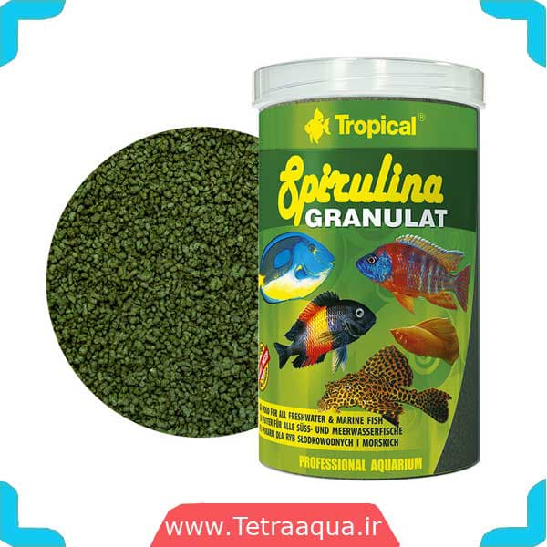 غذای ماهی Spirulina Granulat برند تروپیکال — تصویر ۲