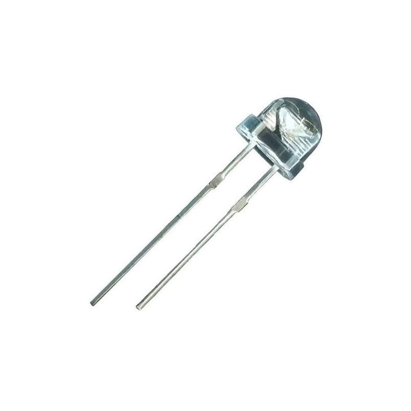 LED کلاهی چیپ بزرگ سفید 5mm بسته 50 عددی — تصویر ۲