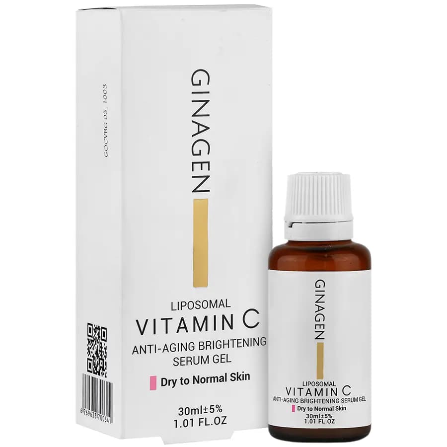 ژل سرم ویتامین سی پوست خشک ژیناژن 30 میلی لیتر — تصویر ۴