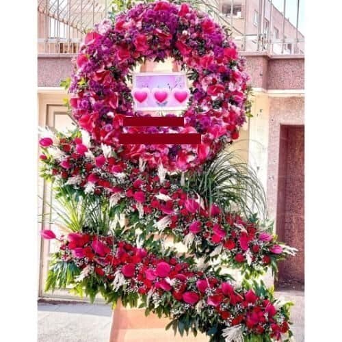 تاج گل از گل فروشی محله جیحون تهران t2836 — تصویر ۲