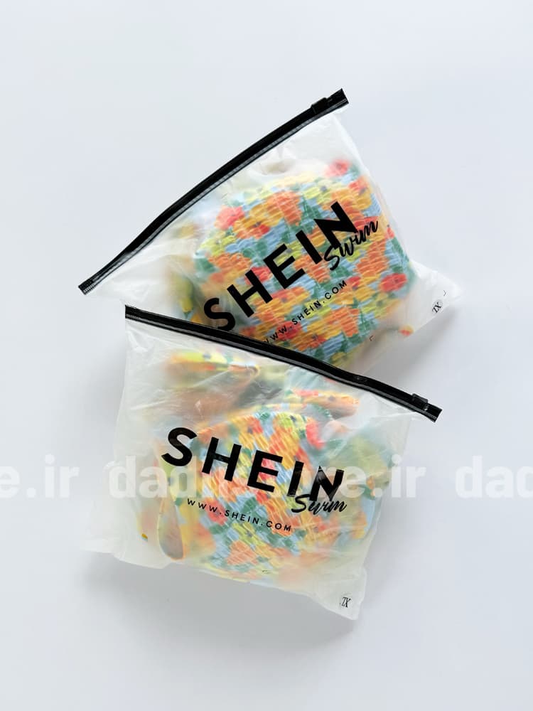 بیکینی کاپدار فنر دار طرح گل Shein — تصویر ۳