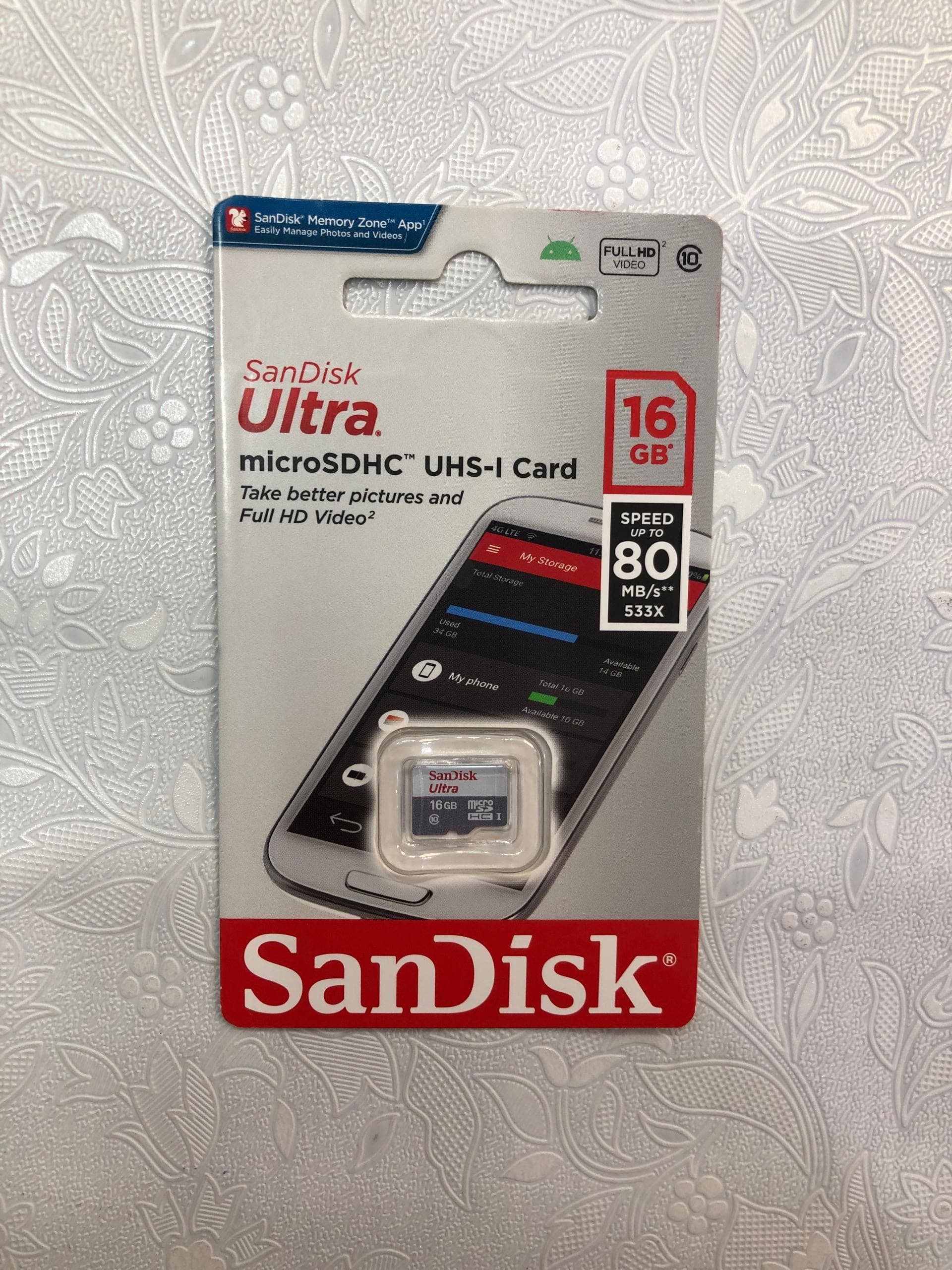 مموری کارت مدل sandisk حافظه 16گیگ