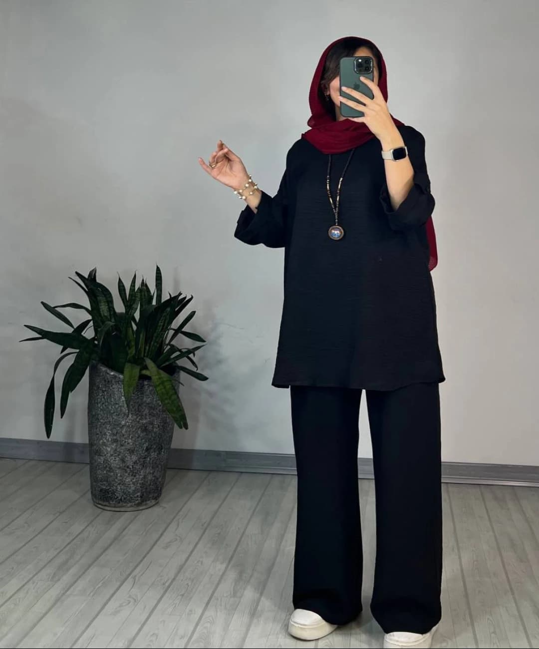 مانتو و شلوار شانتون مدل نورسا — تصویر ۳