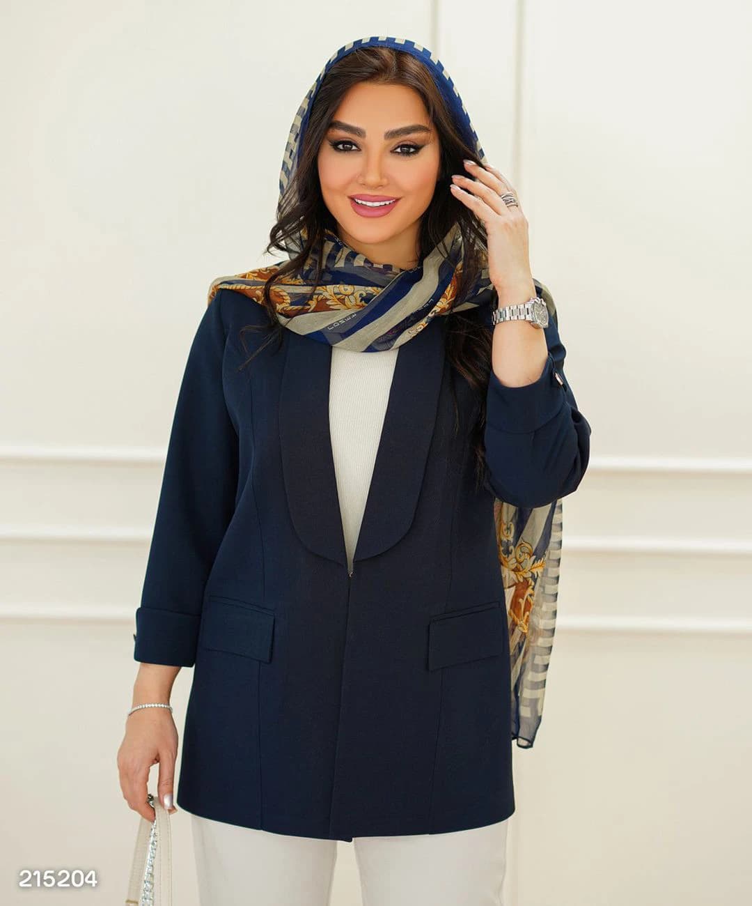 کت کوتاه مازراتی یقه آرشال مدل نازفر — تصویر ۳