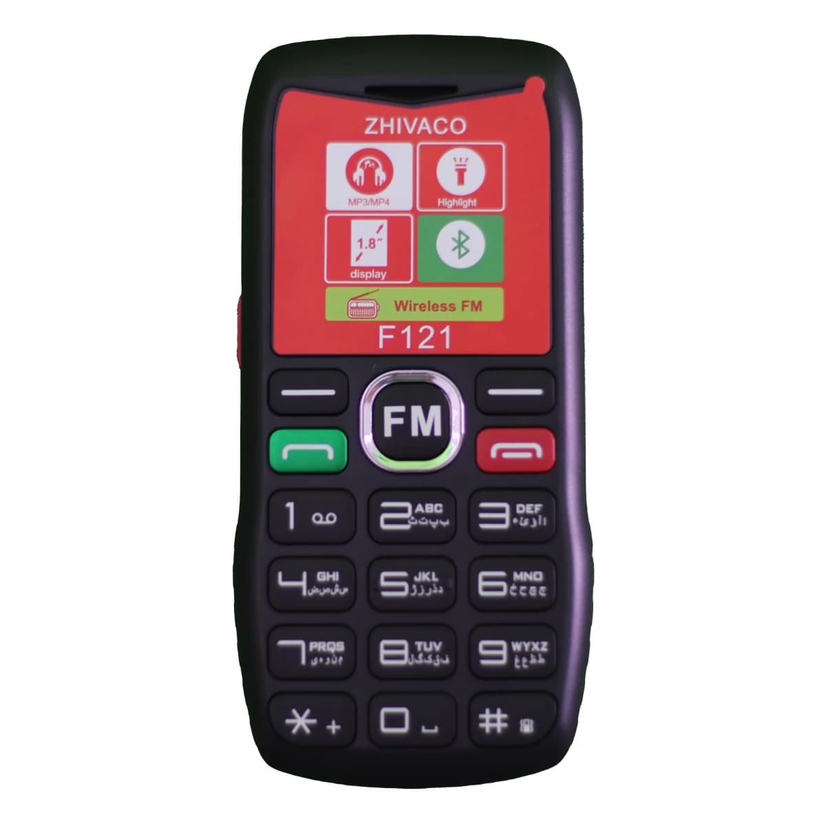 ژیواکو مدل F121 ظرفیت 32 مگابایت دو سیم کارت 1.8 دوربین ۰.۸MP