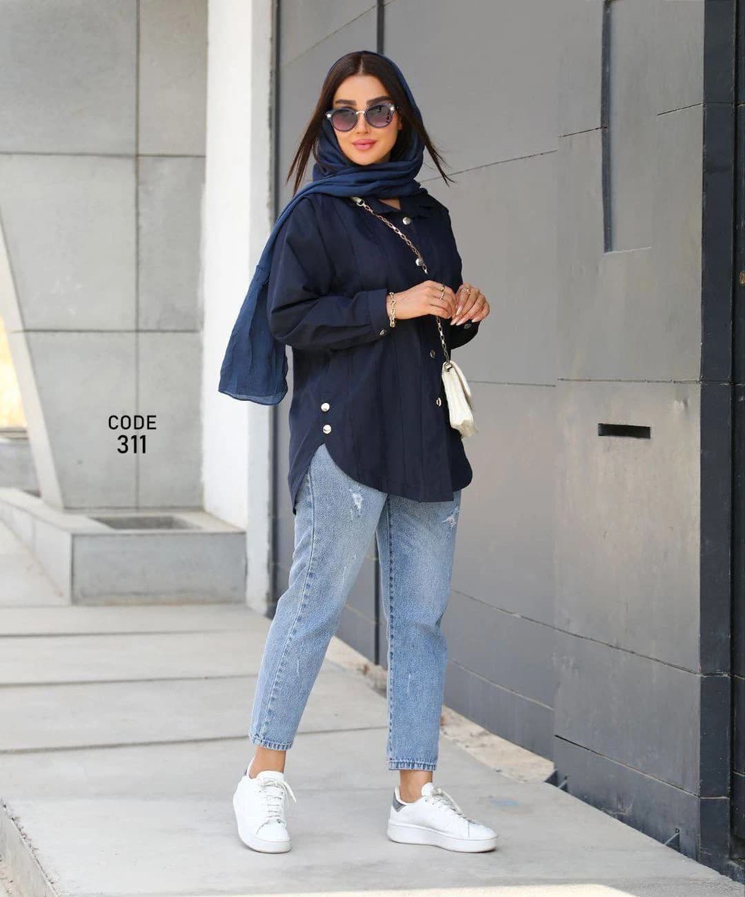 مانتو داکرون مدل نیلی — تصویر ۵