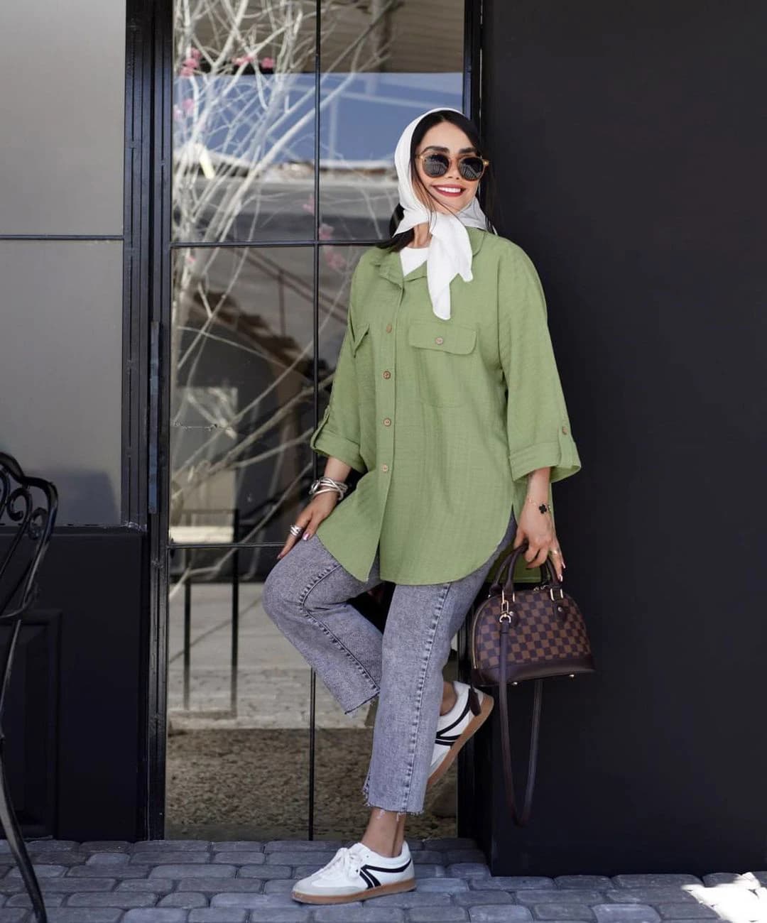 شومیز لینن مدل ساحل — تصویر ۳