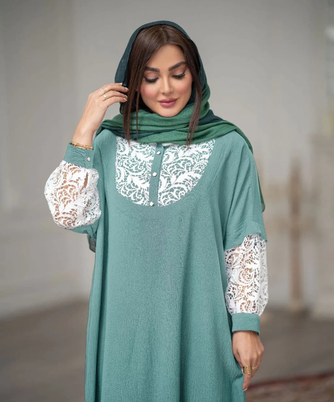 پيراهن ابروبادی مدل ماریا — تصویر ۴